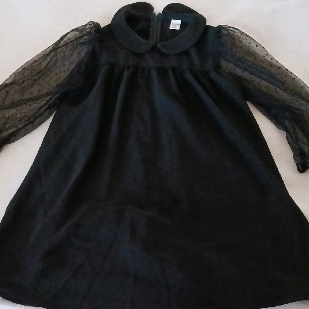 SHEIN Black Collared Dress